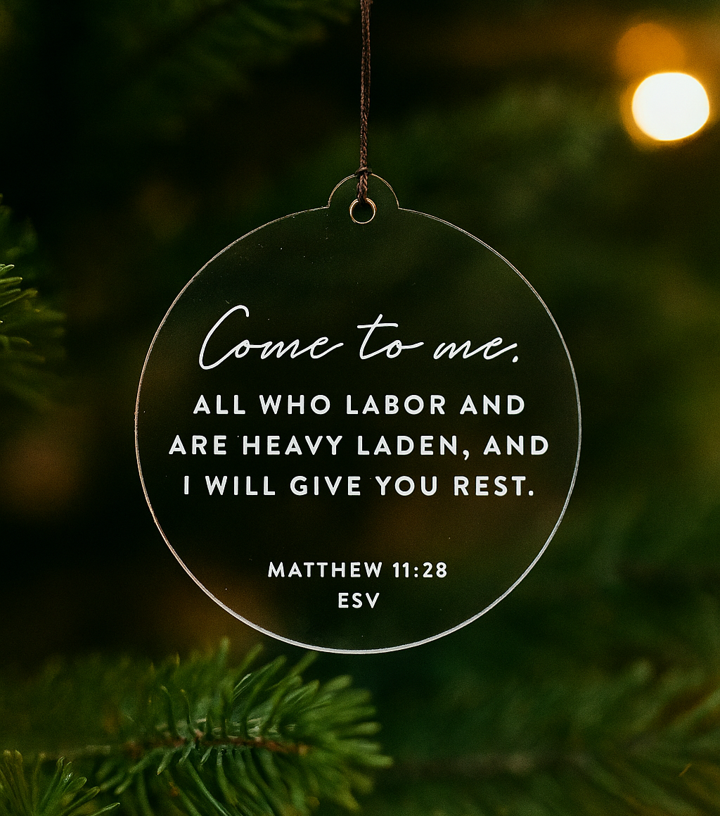 Bible Verse Christmas Ornaments, Christian Christmas Decor, Bible Art, Christian Gifts for Women, Religious Gifts, Ideas For Christmas Trees, Christmas Gift Decor DCLAF11